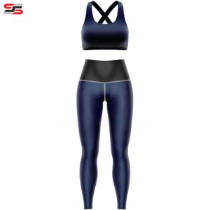 New Product Wholesale Yoga Sets Women Yoga Set <b>Gym</b> 2-piece Bra Top <b>Legging</b> Set - Product Image 4