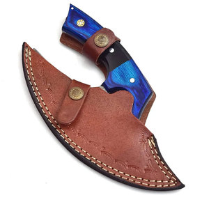 Hacha para Pizza OEM ODM personalizada de grado industrial al por mayor, hoja de acero inoxidable, mango de madera rosa, uso en cocina, precio barato - Product Image 4