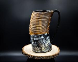 Indian Supplier Authentic Buffalo Horn <b>Mug</b> for Medieval and Renaissance Themed Events Use Available at Bulk Quantity - Product Image 5