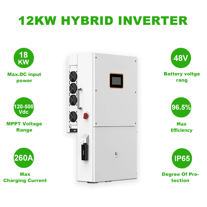 EnergyCreative 110V/240Vac 16kW Hybrid Split Phase Solar Power ...