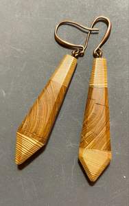 Boucles d'oreilles en bois de style long pour femmes bijoux de mode bohême en gros 2024 rétro amusant mode personnes boucles d'oreilles accessoires - Product Image 2