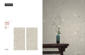 Carreaux de porcelaine émaillée de qualité supérieure LIBEE OLIVE TERRAZZO LOOK CARVING SURFACED - Product Image 2