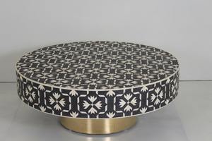 Mesa de Centro Artesanal con Incrustaciones de Hueso, Hecha a Mano para Apartamentos y Villas Modernas, a un Precio Competitivo - Product Image 5