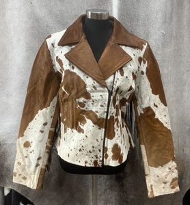 Prendas de abrigo de invierno de peso pesado Transpirable Elegante High Street Chaqueta de pelo de vaca 2025 Chaqueta de cuero de pelo de vaca para hombre más vendida - Product Image 1