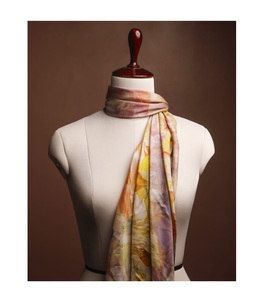 Wholesale Bulk Custom <b>Floral</b> Square Print Vintage Style Mulberry Silk <b>Scarf</b> for Women Handmade in India Chiffon for Spring - Product Image 1