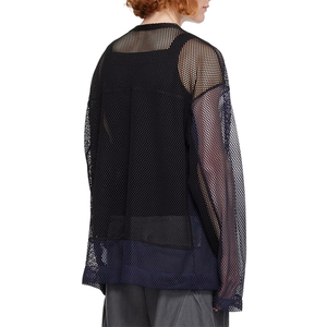 T-shirt en maille à manches longues pour homme de haute qualité, surdimensionné, avec logo imprimé à l'écran, t-shirts en maille de sport 2026 - Product Image 4
