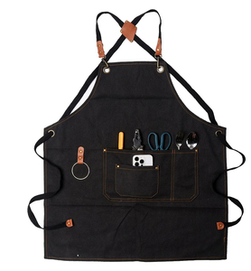 Lienzo Chef Algodón Camarero Unisex Uniforme Cocina Bar Delantales Trabajo Largo Comercial Café Restaurante Delantales - Product Image 3