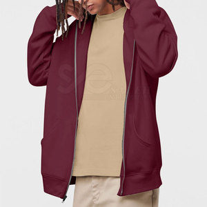 Mejor Precio al por mayor logotipo personalizado invierno cara completa cremallera Sudadera con capucha ligero transpirable hombres - Product Image 4