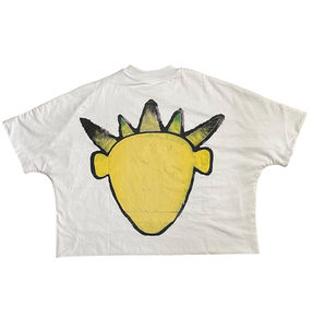 260GSM โอเวอร์ไซส์เสื้อยืดผู้ชายผ้าคอตตอน100% พิมพ์โลโก้ DTG เสื้อครอปผู้หญิงตัวสั้นเปิดไหล่ตกโลโก้ตามสั่ง - Product Image 6