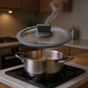 Couvercle en verre AMBIZIOSA (20 cm) transparent et gris WL558T3GRTG pour casseroles Tognana - Product Image 3