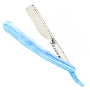 Maquinillas de afeitar de ajuste de barbero hermosas hechas a medida Maquinillas de afeitar de seguridad de borde clásico con nuevo logotipo privado Artículo caliente para barberos - Product Image 1
