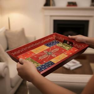 Plateau de service en bois MDF avec revêtement émaillé, design, hôtels et restaurants, articles de cuisine, plateau de table, haute qualité - Product Image 2