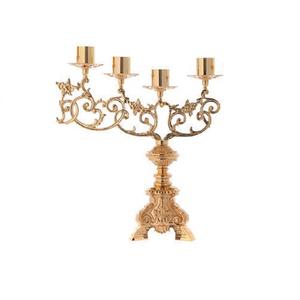 Vintage <b>Candelabra</b> Candle Holders 5 Arm <b>Candelabras</b> <b>Candelabra</b> Perfect For Wedding Vintage Brass Candle Holder Table Display - Product Image 2