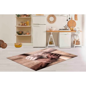 Tapis « Teamwork Helping Hands » : Décoration de bureau motivante, tapis imprimé, tapis doux non tissé - Product Image 2