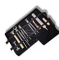 Kit de Herramientas para el Cuidado de Caballos CST SFSTR, Diseño Estadounidense, 7 Piezas, Acero Inoxidable de Calidad Níquel, Juego para el Cuidado de Pezuñas, Duración Ilimitada