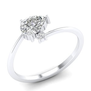 Anillos de compromiso de moissanita de Plata de Ley 925 de alta calidad REYES para mujer, regalos de boda y aniversario, joyería fina - Product Image 2