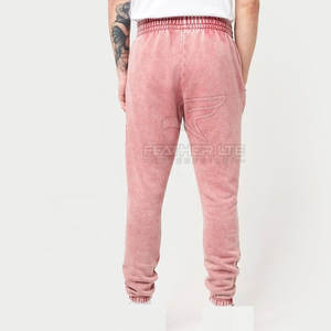 Pantalon de survêtement classique à l'acide pour hommes avec coupe décontractée et poches latérales profondes Joggers doux à l'acide avec un look Streetwear élégant - Product Image 4