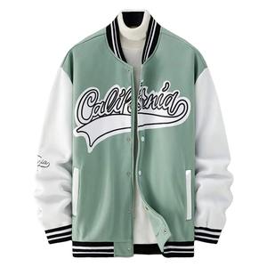 Chaqueta Varsity de lana Unisex, nuevo diseño, bordado de chenilla, soporte con capucha, transpirable, 100% lana fina, ligera para invierno, Lettermen - Product Image 1