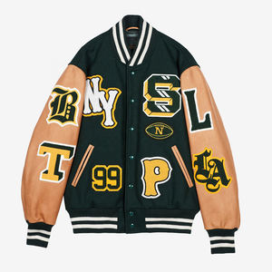 Veste de baseball à simple boutonnage personnalisée HBCU 2025 pour hommes avec logo technique brodé sur le devant vestes pour hommes - Product Image 3