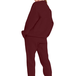 Sudadera de manga larga con cuello redondo de longitud regular y logotipo personalizado para mujer, ropa de invierno de alta calidad, tela elástica - Product Image 6