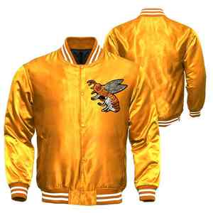 Veste universitaire en satin personnalisée avec une finition soyeuse de qualité supérieure, doublure intérieure douce et un style athlétique inspiré du streetwear élégant - Product Image 5