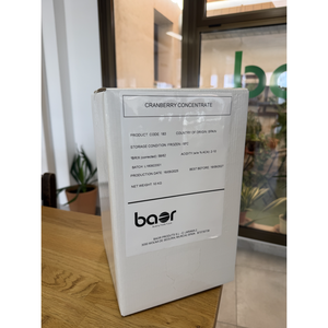 Concentrato di Mirtillo Rosso 65BX 10 KG BIB Prodotto di Succo di Frutta e Verdura - Product Image 1