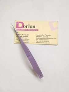 Ciseaux à ressort à pointe argentée avec enduit de poudre violette Vente en gros Prix le moins cher Ciseaux à ressort à sourcils les plus vendus au Pakistan - Product Image 2