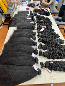 Mechones de pelo Natural sin enredos, cabello lacio/ondulado/rizado vietnamita, doble estiramiento, vendedores de Malasia - Product Image 2