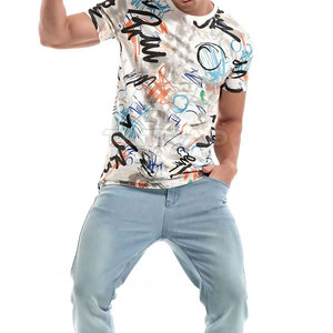 Nueva Llegada, Camiseta de Lona con Estampado por Sublimación Personalizable, Transpirable, de Secado Rápido y Ecológica para Hombre, Venta al por Mayor - Product Image 4