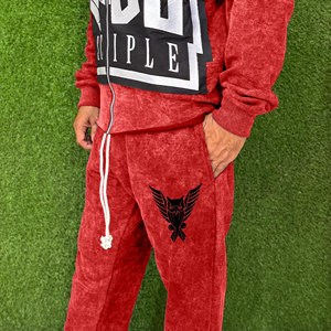 Casual Wear Men Washed Solid 2 1 Tracksuit Printed 100% Cotton Windproof Breathable Eco-Friendly Autumn Use Your Own Logo Cheap - Product Image 5