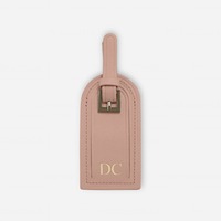 Étiquette de bagage de luxe en cuir véritable faite à la main, personnalisable avec logo, taille standard pour bagages de voyage - Parfaite