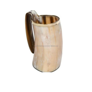 Tasses Viking à poignée, thème naturel, tasses en corne, décoration intérieure, Design de matériau Unique, tasse à boire - Product Image 2