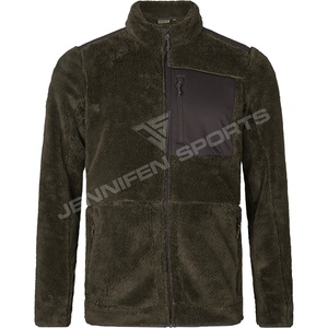 Men's Casual Style 100% Heavy <b>Micro</b> <b>Fleece</b> Windproof Outdoor Hunting <b>Jacket</b> For Winter Comfortable Warm - Product Image 1