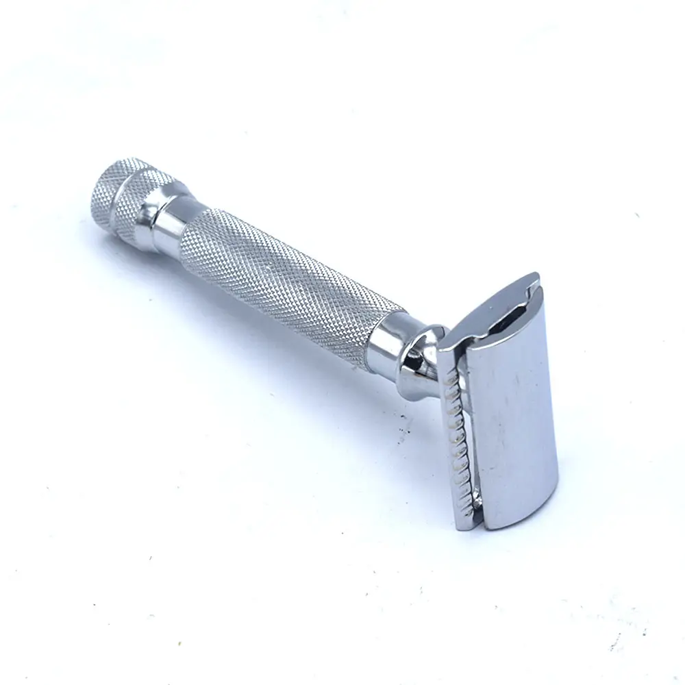 High Quality Small Handle Classic Zinc Alloy Double Edge Safety Razors Custom Straight Razor Wholesale Shaving Kit