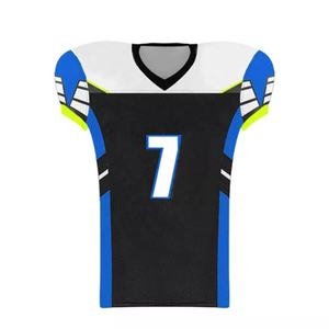 Sublimación Último diseño Camiseta de fútbol americano Nuevo diseño bordado Conjuntos de uniformes de fútbol americano - Product Image 2