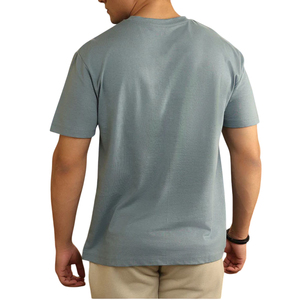 T-shirts pour hommes en coton 100% personnalisés, imprimés sur mesure, fabricant OEM, haute qualité, col rond, manches courtes, écologiques, décontractés, vente en gros - Product Image 2