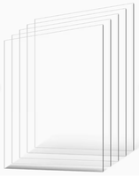 Feuille de plastique transparente, remplacement pour les cadres photo en verre