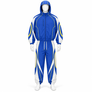 Ensembles en nylon surdimensionnés avec logo personnalisé des fabricants, veste coupe-vent en nylon, survêtement fabriqué par Elson Sports - Product Image 6