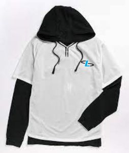 Sweat à capuche long pour homme, respirant, anti-plis, séchage rapide, hiver, uni, avec logo frontal, en molleton coton/polyester, style décontracté urbain - Product Image 1