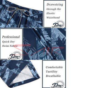 2024 New Eco-Friendly Custom Logo 100% Polyester Men's Running Swim Shorts High Street Solid Design Canvas <b>Beach</b> Wear Wholesale - Product Image 6