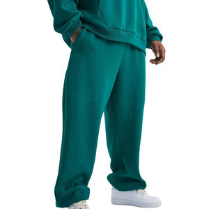 Pantalones de chándal de hombre de pierna ancha, holgados, de peso pesado, con lavado vintage, estilo urbano, personalizados por fabricante 2026 - Product Image 1