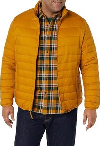 <b>Thermal</b> Insulated <b>Mens</b> Hooded Puffer Jacket Durable Nylon Shell Windproof Winter Coat - Product Image 2