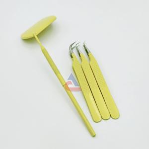 ชุดแหนบต่อขนตาสแตนเลสทรงสี่เหลี่ยมเคลือบเพชรสีฟ้าแบบคงทน - Product Image 6