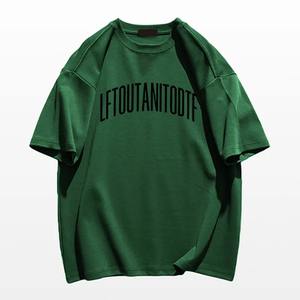 Vente en gros de t-shirts surdimensionnés pour hommes chemises street style en coton pour hommes - Product Image 2