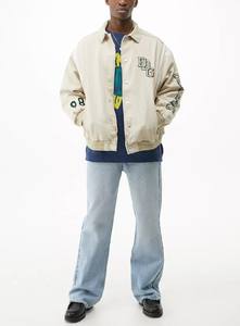 เสื้อแจ็กเก็ตเบสบอลทำด้วยผ้าขนสัตว์สำหรับทั้งชายและหญิงเสื้อโค้ทกีฬาแบบเย็บปะต่อสำหรับใส่ได้ทุกเพศ2025 - Product Image 6