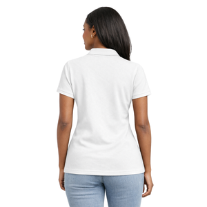 Camiseta Polo Blanca de Hermandad Griega para Mujer, Rosa y Verde, Estilo Universitario, Informal y Elegante - Product Image 2