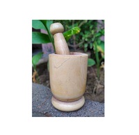 Ensemble de mortier et pilons en bois d'olive Antique, ail, poivre, herbe, épices, moulin à granulés en bois, machine à Guacamole pour vente chaude