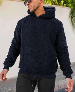 Sudaderas Sherpa para hombre, sudadera con capucha de lana gruesa, sudadera con capucha cálida de invierno, suministro de fábrica al por mayor - Product Image 3