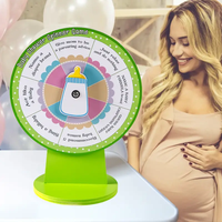 12 pouces bébé douche jeux prix roue Spinner avec support drôle tourner la roue sexe révéler pour fête bébé douche