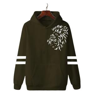 เสื้อฮู้ดดี้ออกกำลังกายคุณภาพสูง 350 กรัม ทรงโอเวอร์ไซส์สำหรับผู้ชาย ผ้าโพลีเอสเตอร์/คอตตอน ทรงหลวม สไตล์ลำลองสำหรับฤดูหนาว - Product Image 1